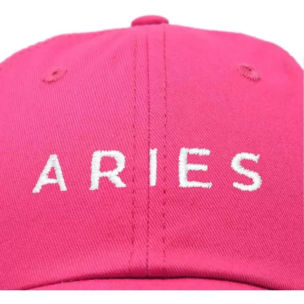DALIX Aries Dad Hat Embroidered Zodiac Astrology Cotton Baseball Cap