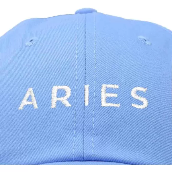 DALIX Aries Dad Hat Embroidered Zodiac Astrology Cotton Baseball Cap