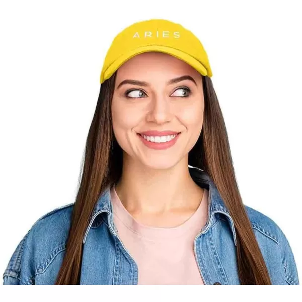 DALIX Aries Dad Hat Embroidered Zodiac Astrology Cotton Baseball Cap