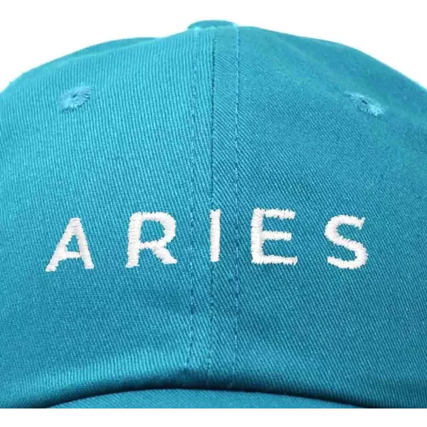 DALIX Aries Dad Hat Embroidered Zodiac Astrology Cotton Baseball Cap