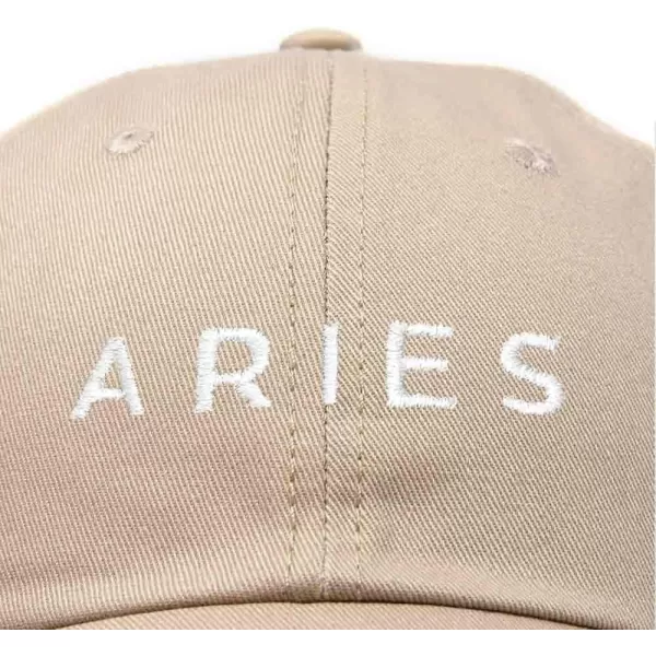 DALIX Aries Dad Hat Embroidered Zodiac Astrology Cotton Baseball Cap