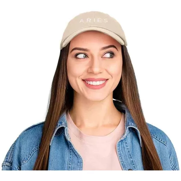 DALIX Aries Dad Hat Embroidered Zodiac Astrology Cotton Baseball Cap