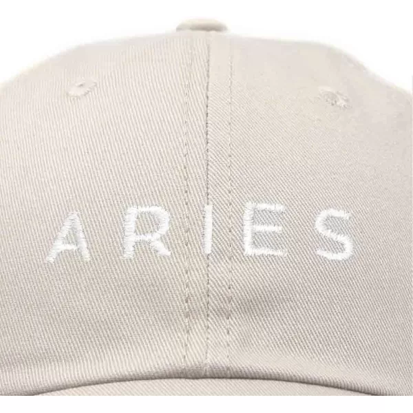 DALIX Aries Dad Hat Embroidered Zodiac Astrology Cotton Baseball Cap