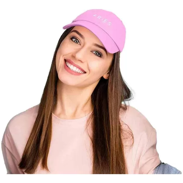 DALIX Aries Dad Hat Embroidered Zodiac Astrology Cotton Baseball Cap