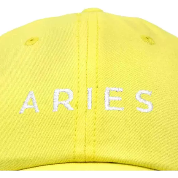 DALIX Aries Dad Hat Embroidered Zodiac Astrology Cotton Baseball Cap