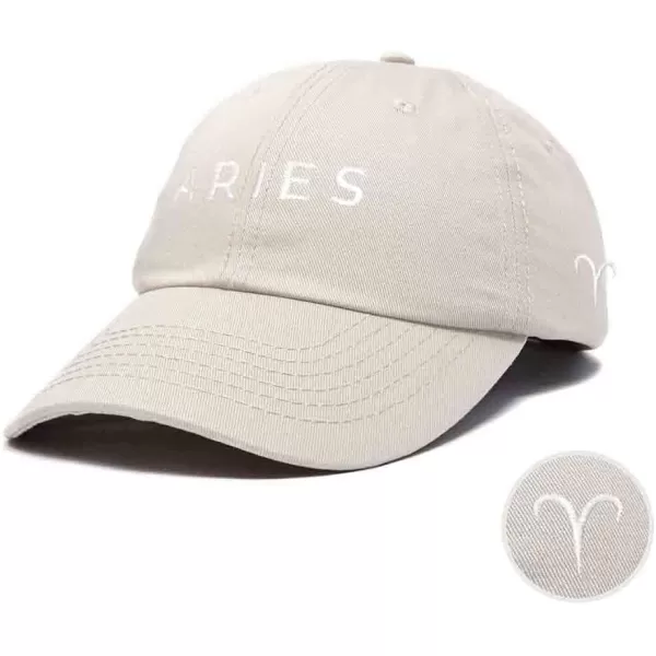DALIX Aries Dad Hat Embroidered Zodiac Astrology Cotton Baseball Cap