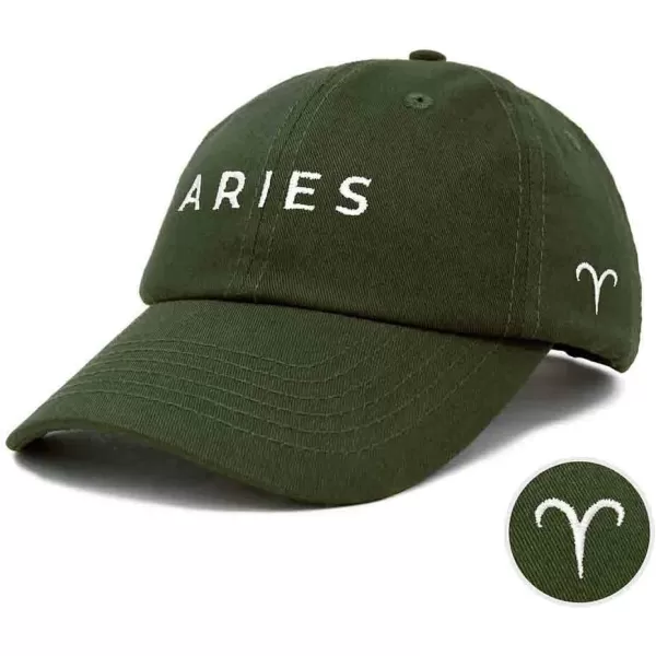 DALIX Aries Dad Hat Embroidered Zodiac Astrology Cotton Baseball Cap