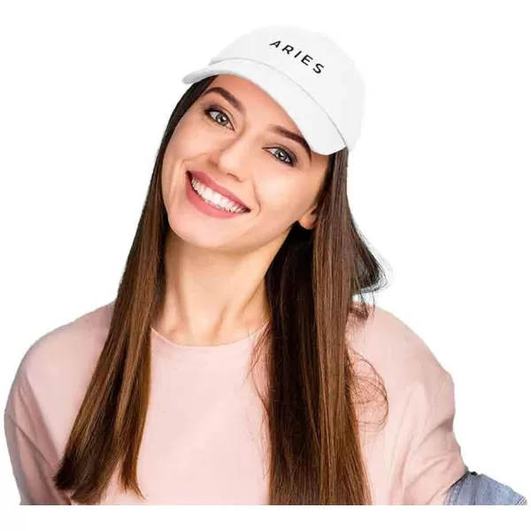 DALIX Aries Dad Hat Embroidered Zodiac Astrology Cotton Baseball Cap