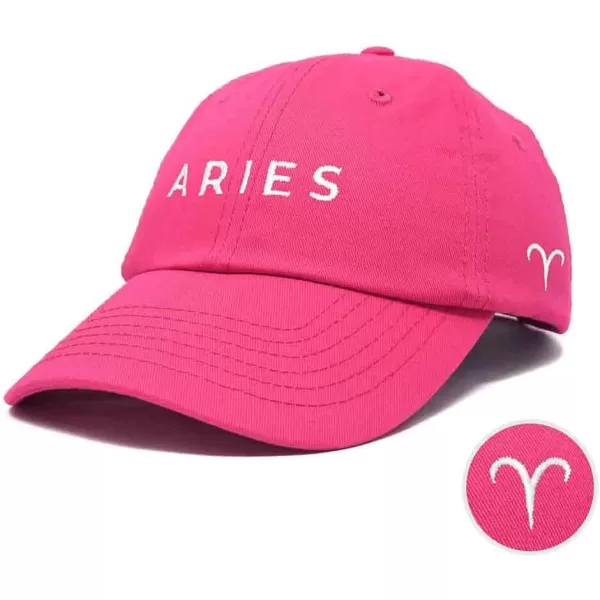 DALIX Aries Dad Hat Embroidered Zodiac Astrology Cotton Baseball Cap