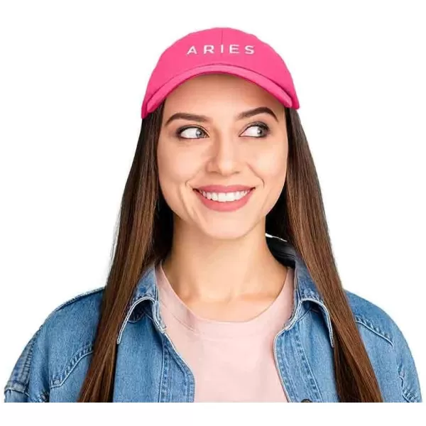 DALIX Aries Dad Hat Embroidered Zodiac Astrology Cotton Baseball Cap