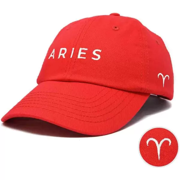 DALIX Aries Dad Hat Embroidered Zodiac Astrology Cotton Baseball Cap