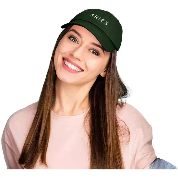 DALIX Aries Dad Hat Embroidered Zodiac Astrology Cotton Baseball Cap