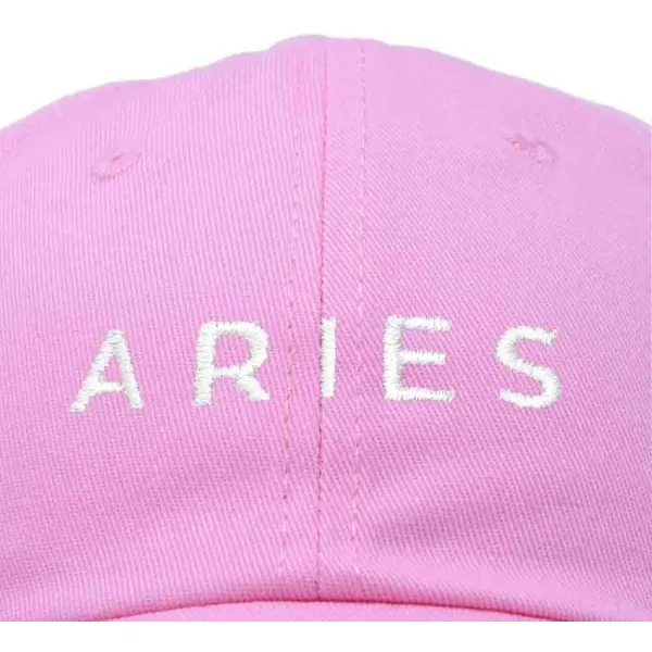 DALIX Aries Dad Hat Embroidered Zodiac Astrology Cotton Baseball Cap