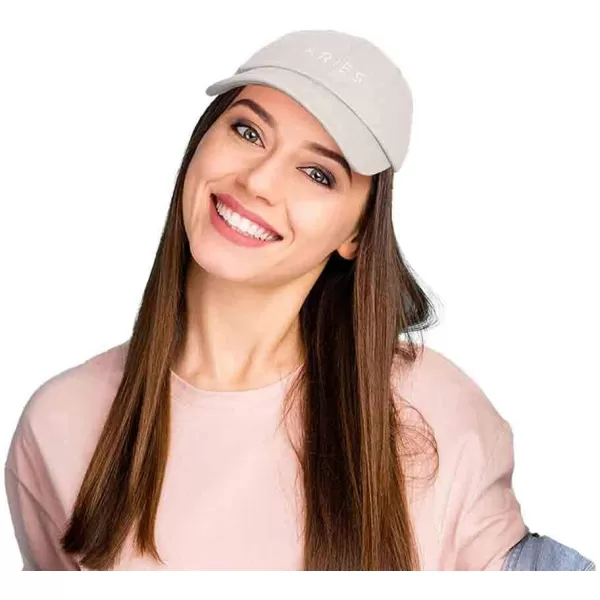 DALIX Aries Dad Hat Embroidered Zodiac Astrology Cotton Baseball Cap