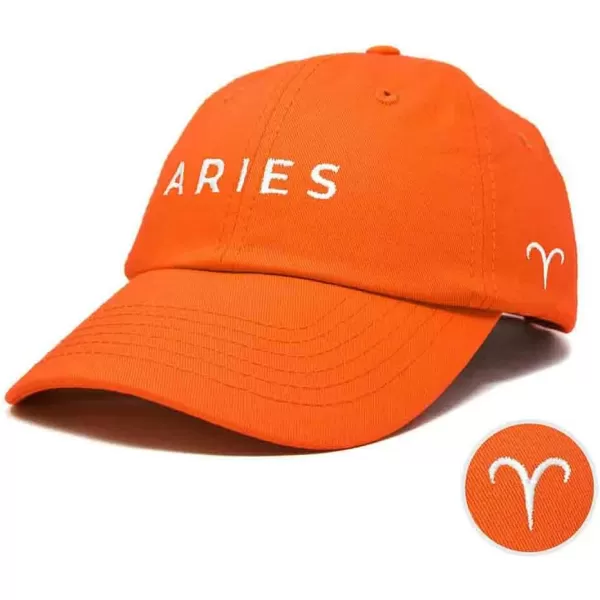 DALIX Aries Dad Hat Embroidered Zodiac Astrology Cotton Baseball Cap