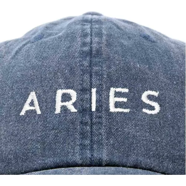 DALIX Aries Dad Hat Embroidered Zodiac Astrology Cotton Baseball Cap