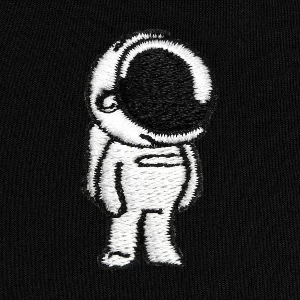 DALIX Astronaut Embroidered Fleece Cropped Hoodie Cold Fall Winter Women