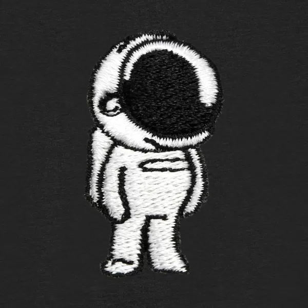 DALIX Astronaut Embroidered Fleece Cropped Hoodie Cold Fall Winter Women