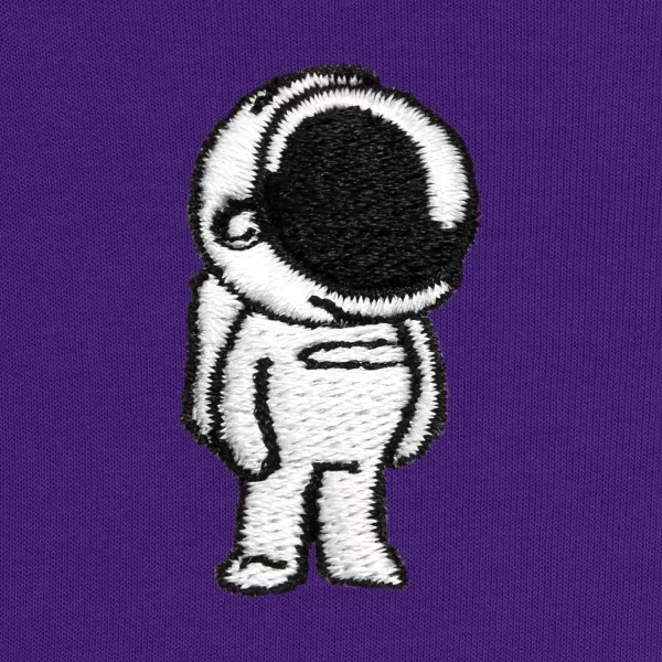 DALIX Astronaut Embroidered Fleece Cropped Hoodie Cold Fall Winter Women