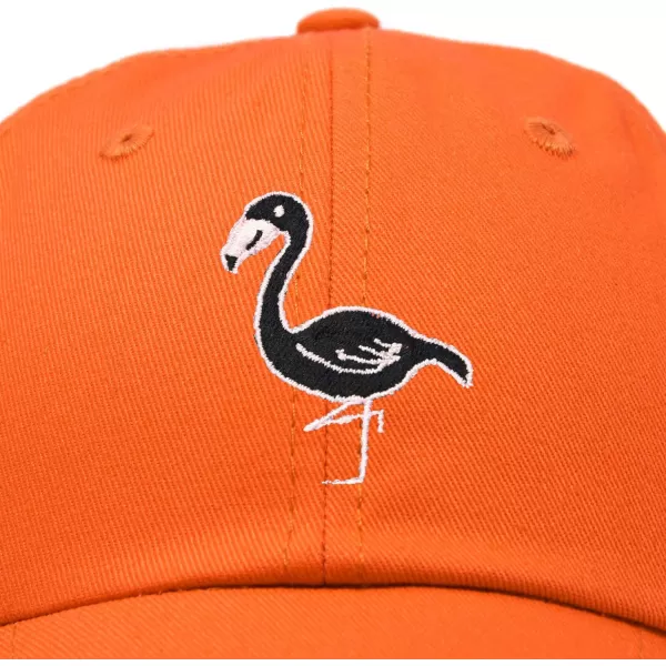 DALIX Black Flamingo Womens Dad Hat Baseball Cap Embroidered
