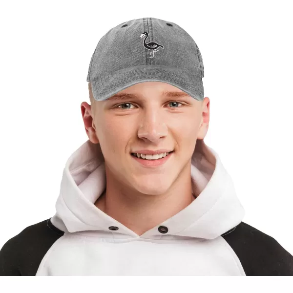 DALIX Black Flamingo Womens Dad Hat Baseball Cap Embroidered