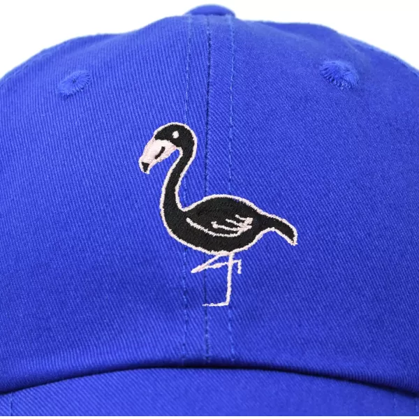 DALIX Black Flamingo Womens Dad Hat Baseball Cap Embroidered