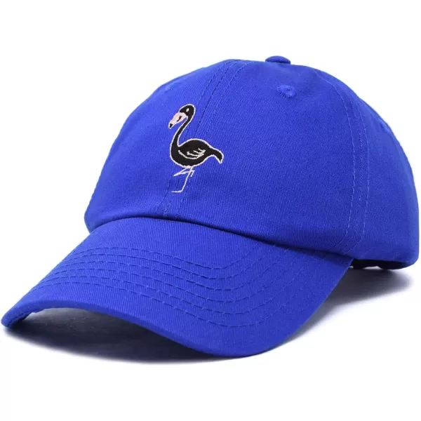 DALIX Black Flamingo Womens Dad Hat Baseball Cap Embroidered
