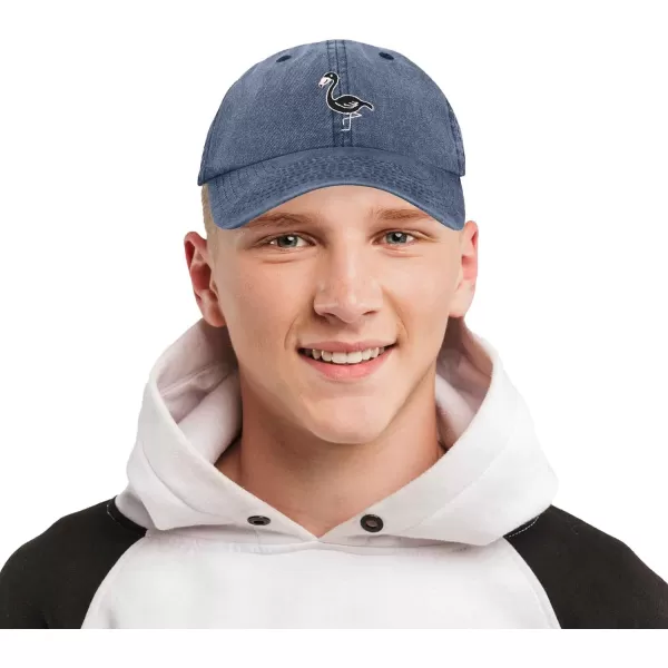DALIX Black Flamingo Womens Dad Hat Baseball Cap Embroidered