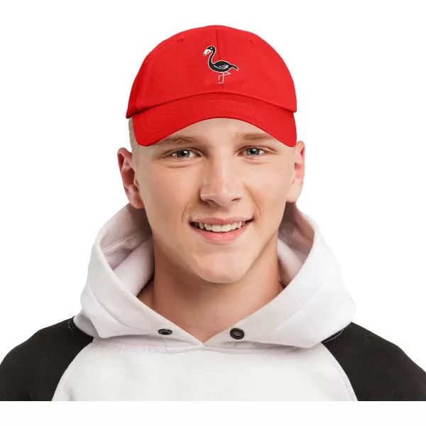 DALIX Black Flamingo Womens Dad Hat Baseball Cap Embroidered