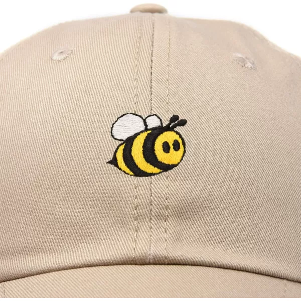 DALIX Bumble Bee Baseball Cap Dad Hat Embroidered Womens Girls