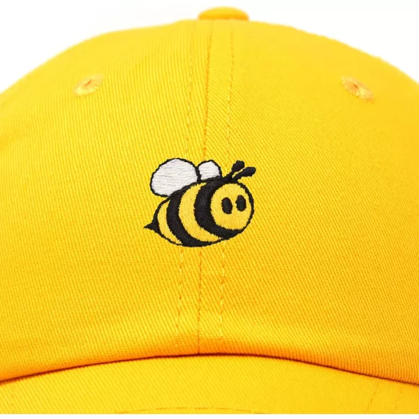 DALIX Bumble Bee Baseball Cap Dad Hat Embroidered Womens Girls