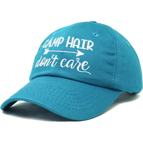 DALIX Camp Hair Don't Care Hat Dad Cap 100% Cotton Lightweight