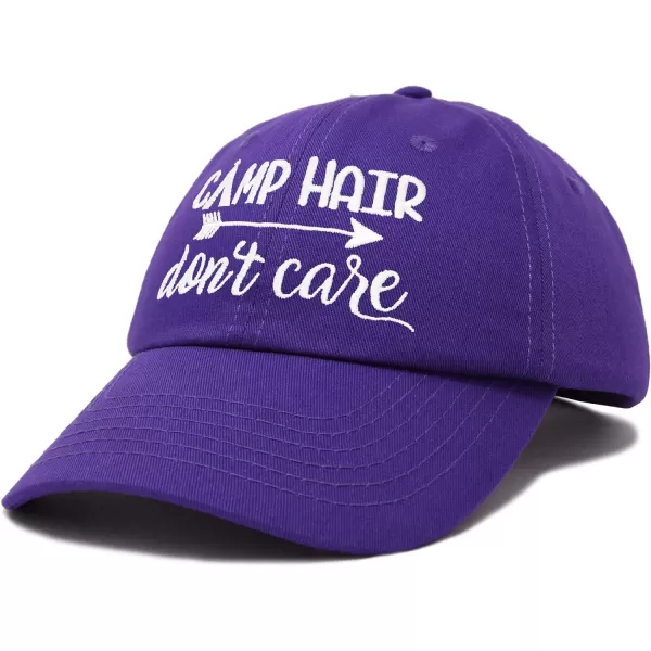 DALIX Camp Hair Don't Care Hat Dad Cap 100% Cotton Lightweight