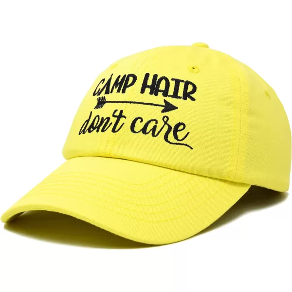 DALIX Camp Hair Don't Care Hat Dad Cap 100% Cotton Lightweight