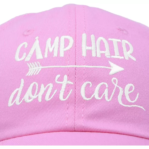 DALIX Camp Hair Don't Care Hat Dad Cap 100% Cotton Lightweight
