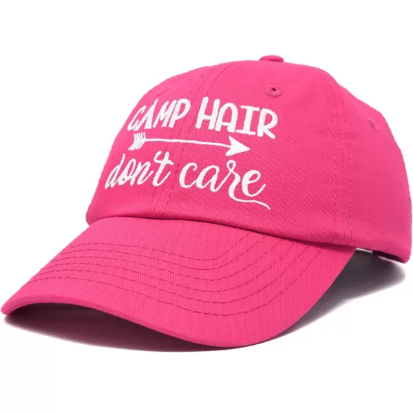 DALIX Camp Hair Don't Care Hat Dad Cap 100% Cotton Lightweight