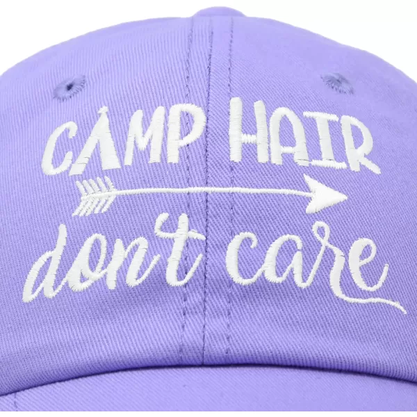 DALIX Camp Hair Don't Care Hat Dad Cap 100% Cotton Lightweight
