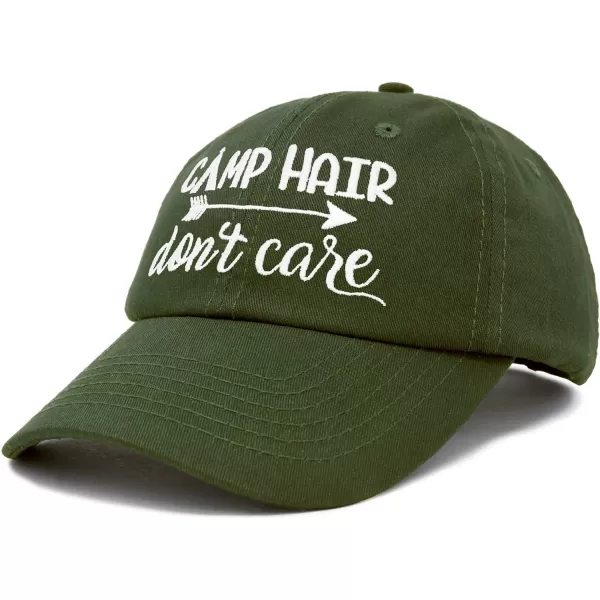 DALIX Camp Hair Don't Care Hat Dad Cap 100% Cotton Lightweight