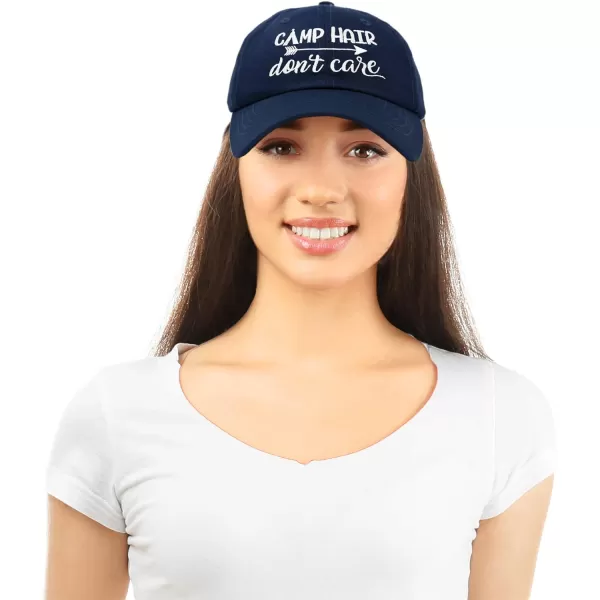DALIX Camp Hair Don't Care Hat Dad Cap 100% Cotton Lightweight