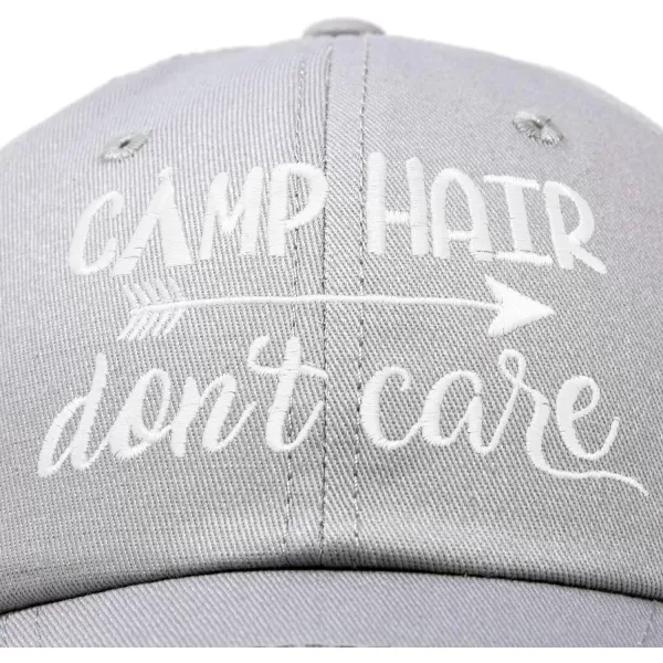 DALIX Camp Hair Don't Care Hat Dad Cap 100% Cotton Lightweight