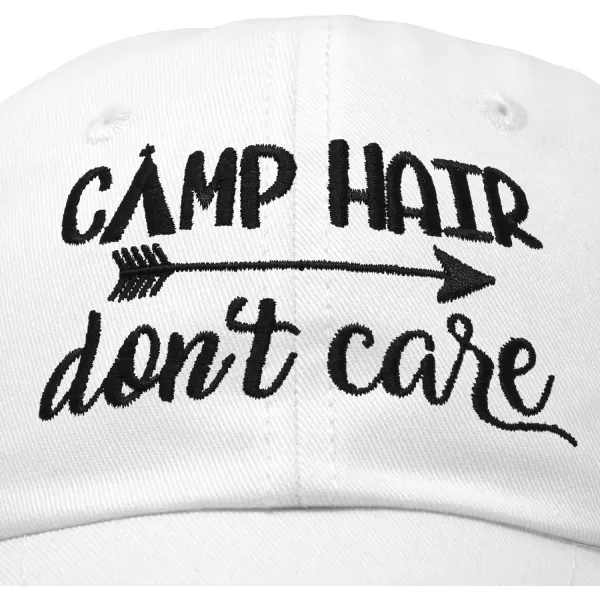 DALIX Camp Hair Don't Care Hat Dad Cap 100% Cotton Lightweight