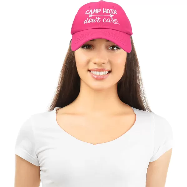 DALIX Camp Hair Don't Care Hat Dad Cap 100% Cotton Lightweight