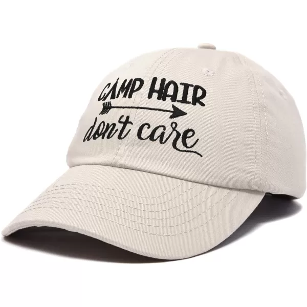 DALIX Camp Hair Don't Care Hat Dad Cap 100% Cotton Lightweight
