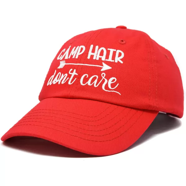 DALIX Camp Hair Don't Care Hat Dad Cap 100% Cotton Lightweight