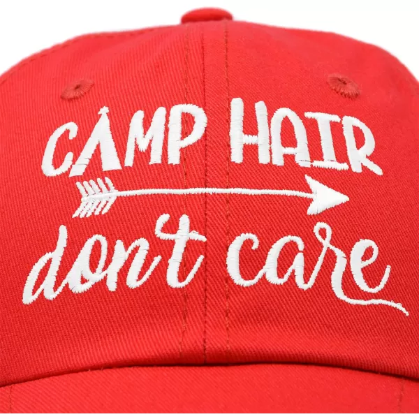 DALIX Camp Hair Don't Care Hat Dad Cap 100% Cotton Lightweight