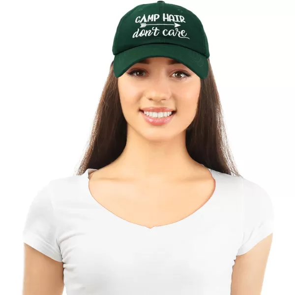 DALIX Camp Hair Don't Care Hat Dad Cap 100% Cotton Lightweight