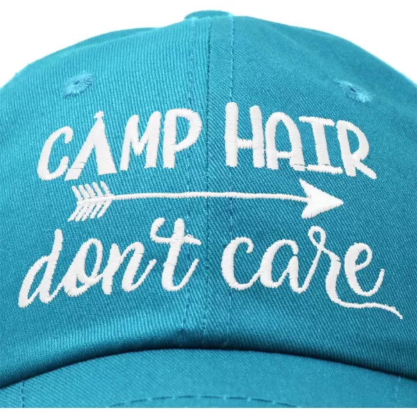 DALIX Camp Hair Don't Care Hat Dad Cap 100% Cotton Lightweight