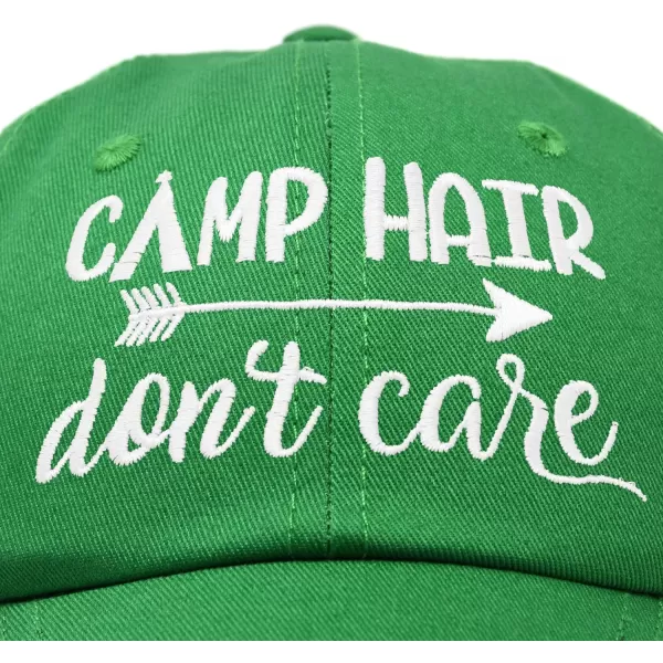 DALIX Camp Hair Don't Care Hat Dad Cap 100% Cotton Lightweight