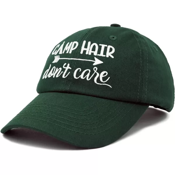 DALIX Camp Hair Don't Care Hat Dad Cap 100% Cotton Lightweight