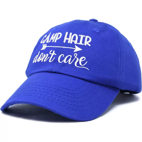 DALIX Camp Hair Don't Care Hat Dad Cap 100% Cotton Lightweight
